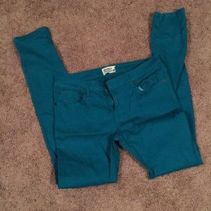 Scarlett Boulevard Teal Skinny Jeans